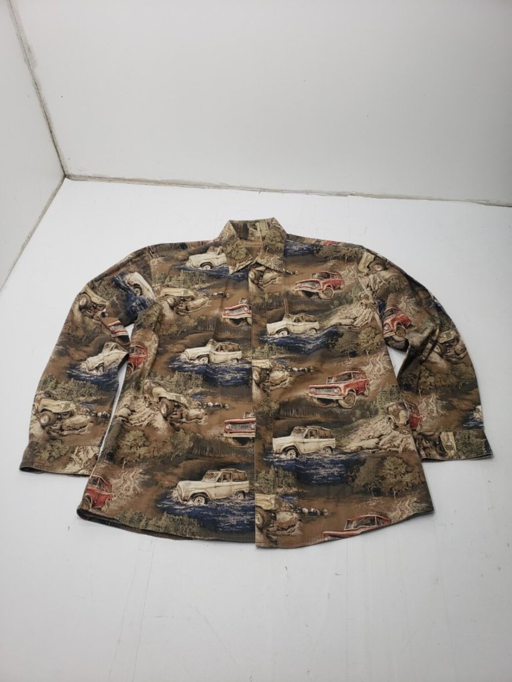 ClearWater Outfitters Off Road 4x4 Button Front Shirt Men's Large Camp Hiking